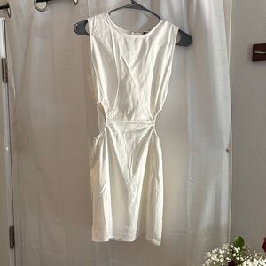 Princess Polly Cream Cut-Out Mini Dress